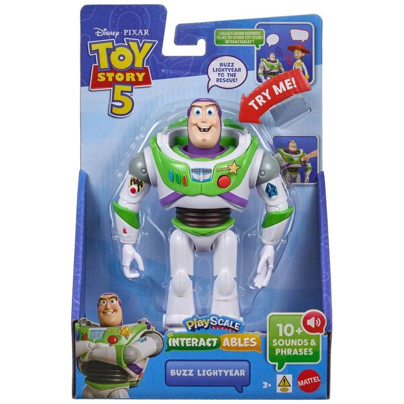 Disney Pixar Toy Story 5 PlayScale Interactables Buzz Lightyear Action Figure (17.78 cm) - Image 1
