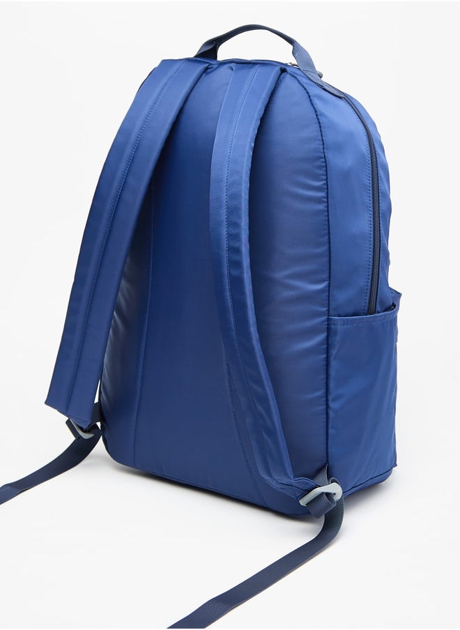 Kappa Boys Logo Print Backpack with Adjustable Straps and Pencil Pouch - 45x15x32 cm  - Image 3