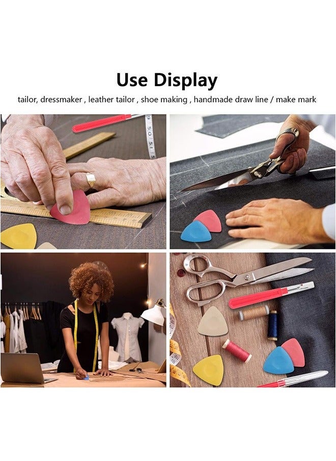 Generic 10 Pcs Professional Tailors Chalk Fabric Chalk, Not easy to chip gesso Sewing Marker Chalk, Sewing Notions or Accessories (Colorful)  - Image 5