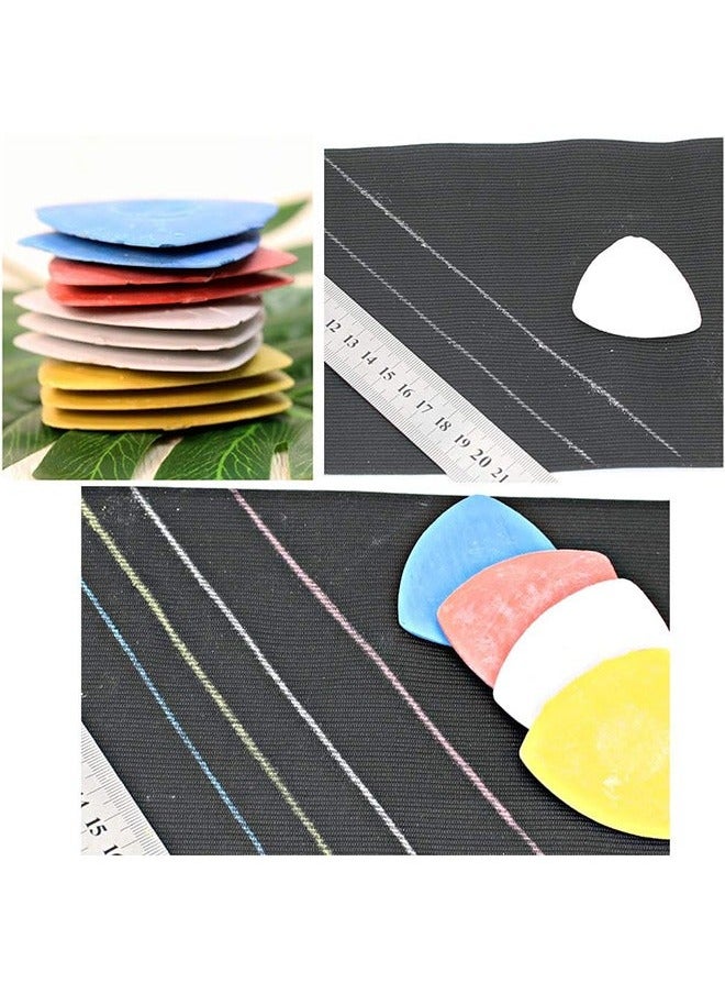 Generic 10 Pcs Professional Tailors Chalk Fabric Chalk, Not easy to chip gesso Sewing Marker Chalk, Sewing Notions or Accessories (Colorful)  - Image 4