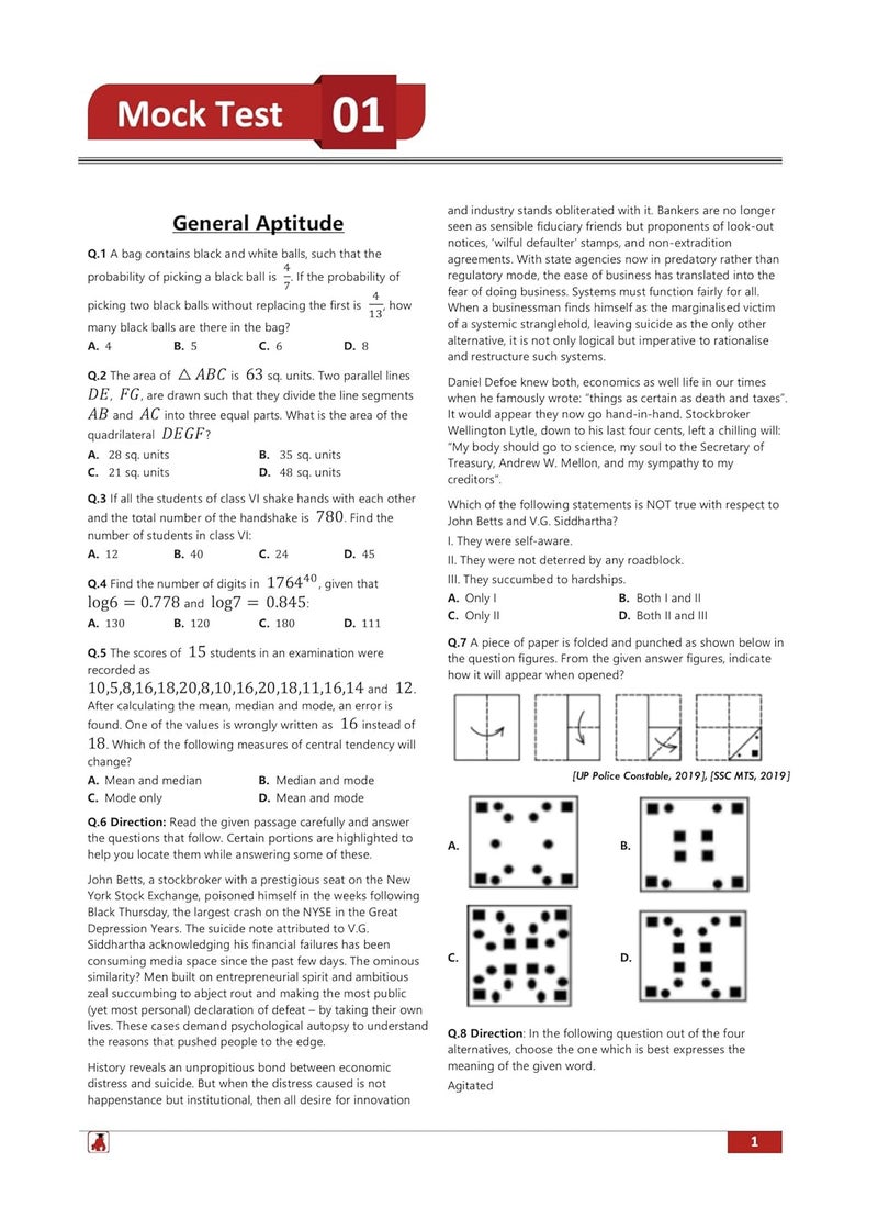 GATE 2024 : Civil Engineering Guide Book - 12 Mock Tests and 4 Previous Year Papers (Solved MCQs and Numerical Based Questions) with Free Access to Online Tests  - Image 5
