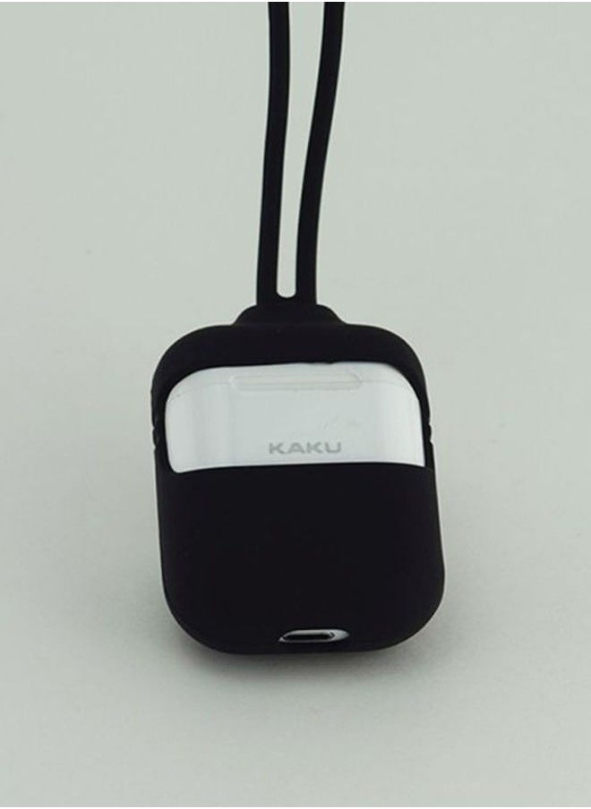 Generic - Case With Strap Set For Apple AirPods Black - Image 1