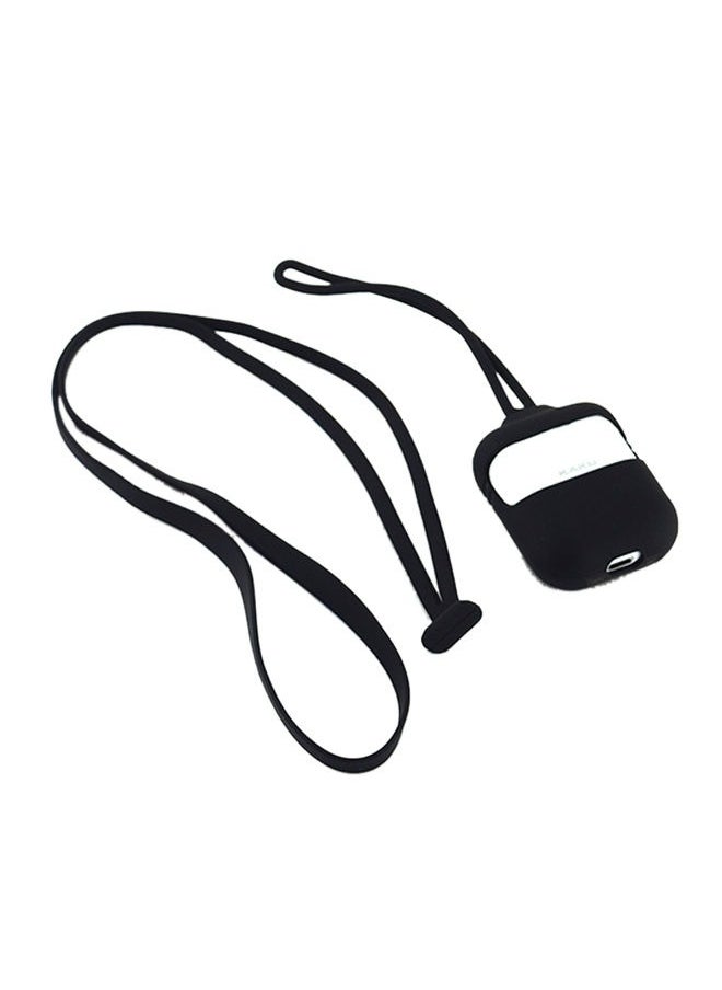 Generic - Case With Strap Set For Apple AirPods Black - Image 1