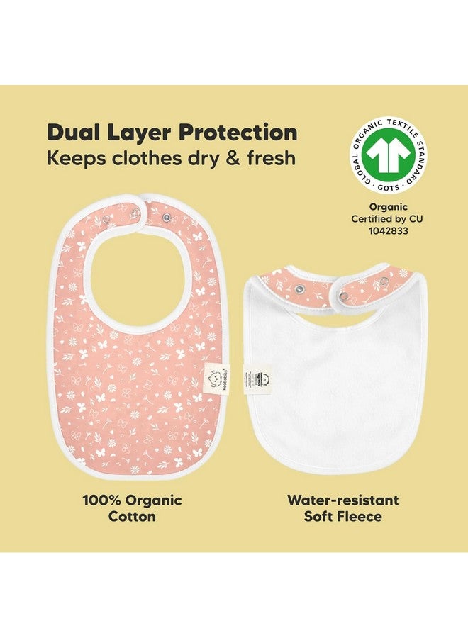KeaBabies 8-Pack Organic Baby Bibs for Boys, Girls - Soft Cotton Drooling and Teething Baby Bibs, Baby Girl Bibs, Baby Boy Bibs, Baby Drool Bibs for Baby Girl, Boy, Newborn Infant Bibs(Butterflies)  - Image 3