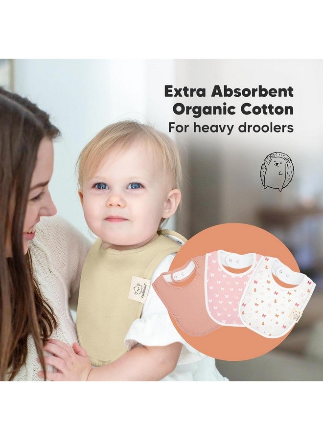 KeaBabies 8-Pack Organic Baby Bibs for Boys, Girls - Soft Cotton Drooling and Teething Baby Bibs, Baby Girl Bibs, Baby Boy Bibs, Baby Drool Bibs for Baby Girl, Boy, Newborn Infant Bibs(Butterflies)  - Image 5
