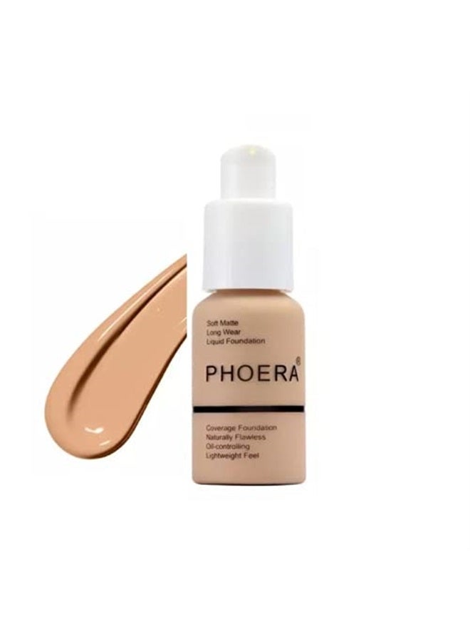 ® Full Coverage Foundation Soft Matte Oil Control Concealer 30ml Flawless Cream Smooth Long Lasting… (104 BUFF BEIGE.)