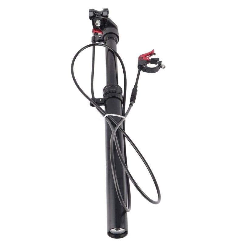 Wire Control Seatpost 27.2mm Aluminum Alloy - Tool-Free Adjustment Adjustable Mountain Bike Seatpost for Mountain Trail Riding Cycling Enthusiasts - Image 1