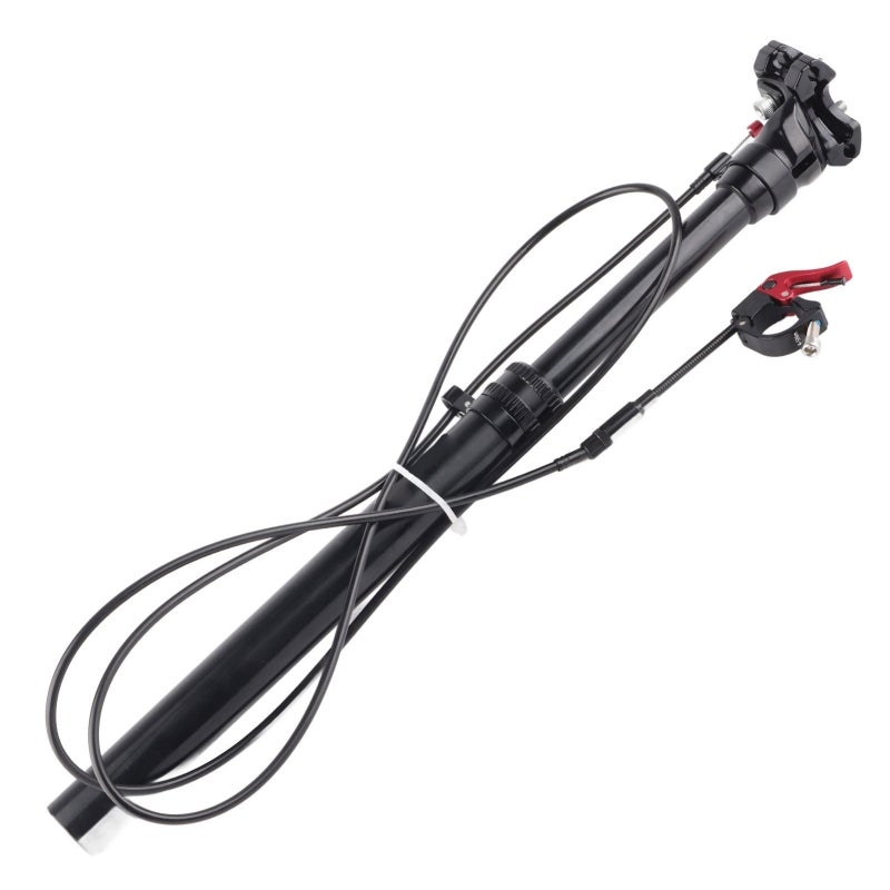 Wire Control Seatpost 27.2mm Aluminum Alloy - Tool-Free Adjustment Adjustable Mountain Bike Seatpost for Mountain Trail Riding Cycling Enthusiasts - Image 2