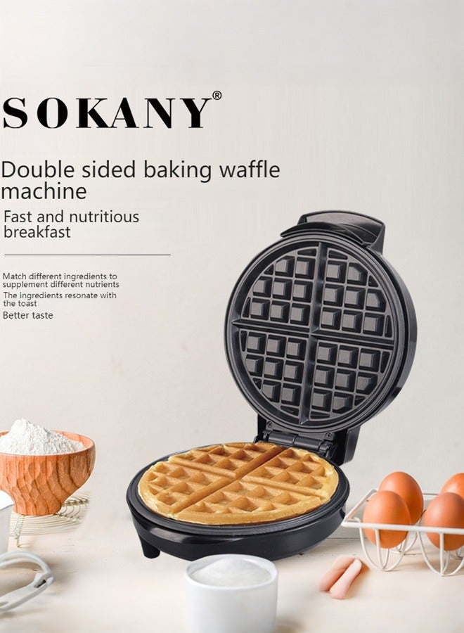 سوكاني ماكينة صنع الوافل الكهربائية، ماكينة صنع الوافل بقوة 1000 واط، ألواح غير لاصقة وتحكم في درجة الحرارة بـ 7 سرعات، KJ-505 - Image 4