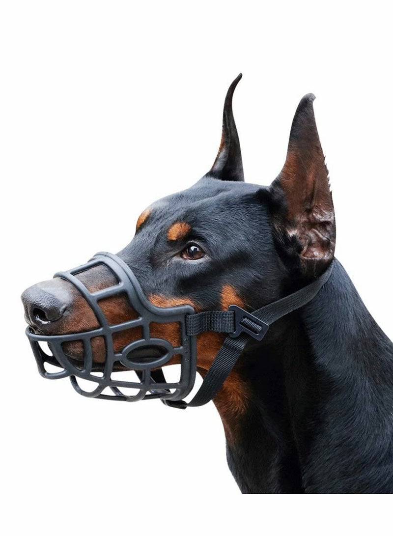 Excefore Dog Mouth, Breathable Basket Mouth for Medium Dogs, Stop Bite, Bark and Chew Best for Aggressive Dogs (M - Border Collie, Black) - Image 1
