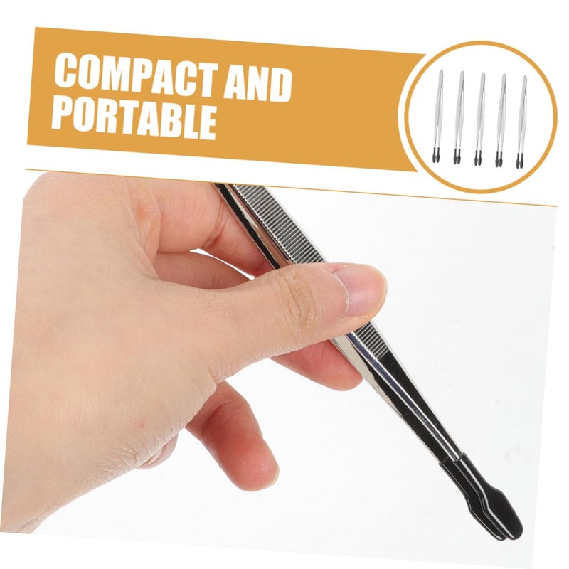 5Pcs Stainless Steel Stamp Tweezers For Collecting Size 15 20X1 50X1 00CM - Image 4