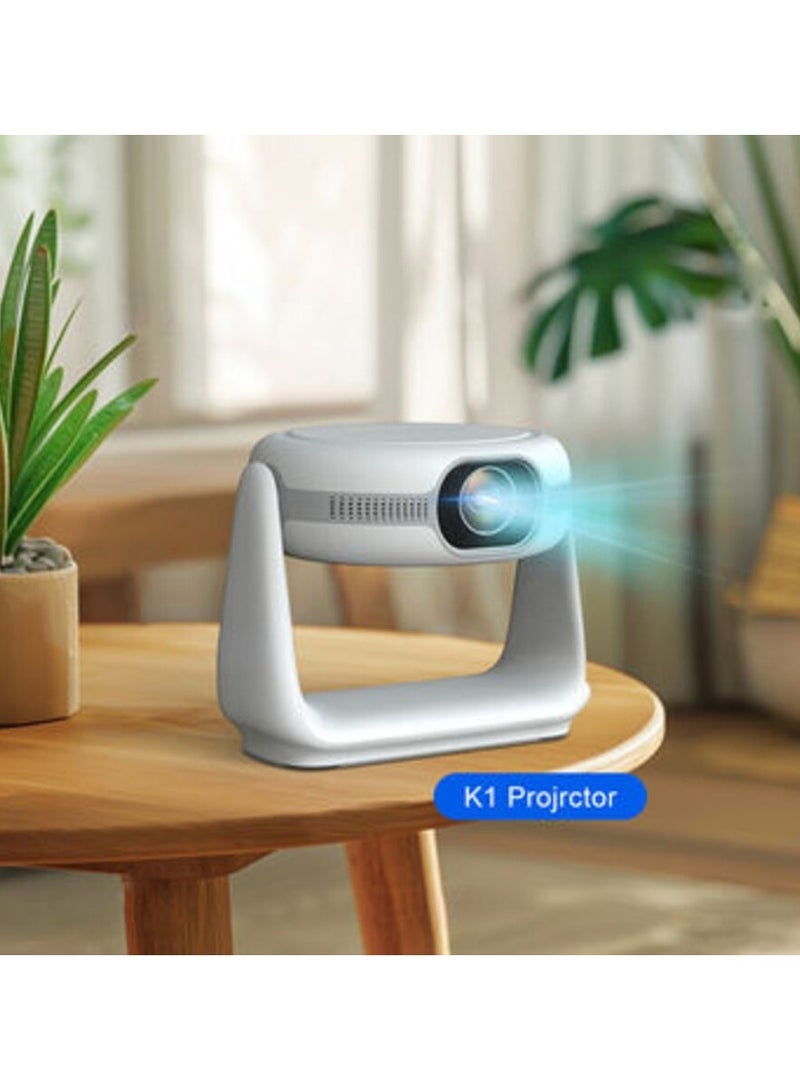 K1 K1 Video Projector, Max 4K Home Smart Projector with Colorful LED Lamp, Android 11, Auto Focus, WiFi6, Outdoor Projectors  - Image 2