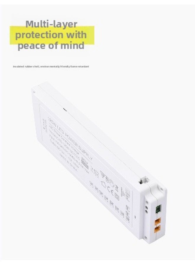 24W36W One-to-four And One-to-six Clothes Cabinet Lamp Power Supply Series 3C Certified Cabinet Lamp Power Supply-Color:White-Specifications:Foot Power 60W