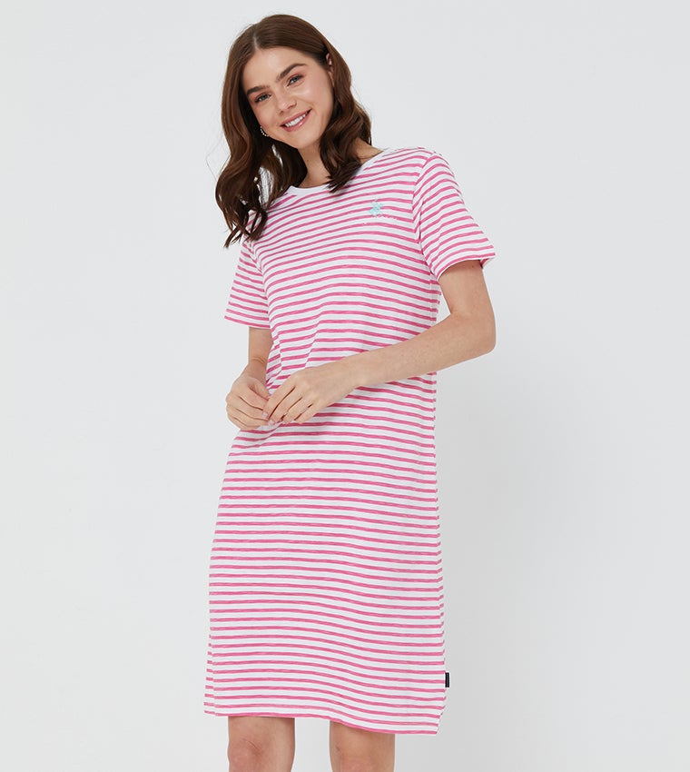 بيفرلي هيلز بولو كلوب فستان تي شيرت للشاطئ