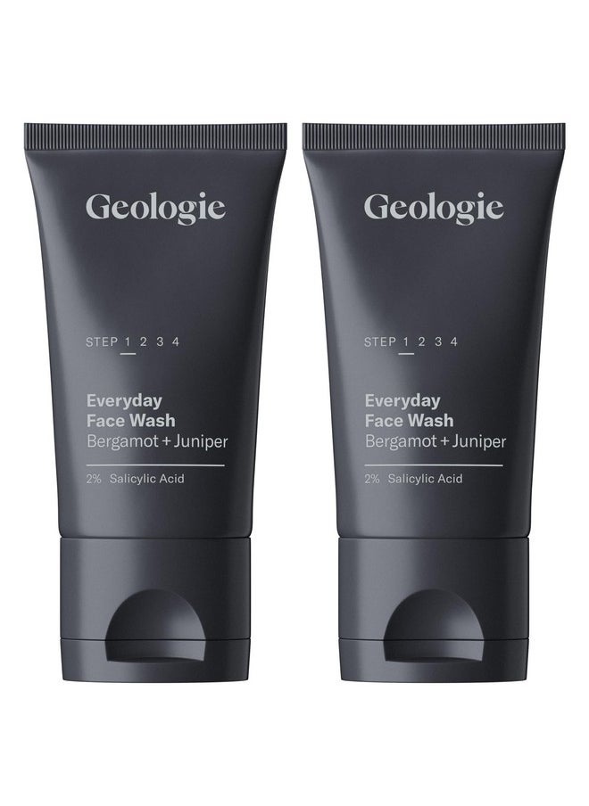 Geologie - 2% Salicylic Acid Face Wash Cleans Exfoliates Clears Skin Without Drying Leaving You Fresh Invigorated Effective For Acne Oily Skin Citrusy Bergamot + Juniper Scent - Image 1
