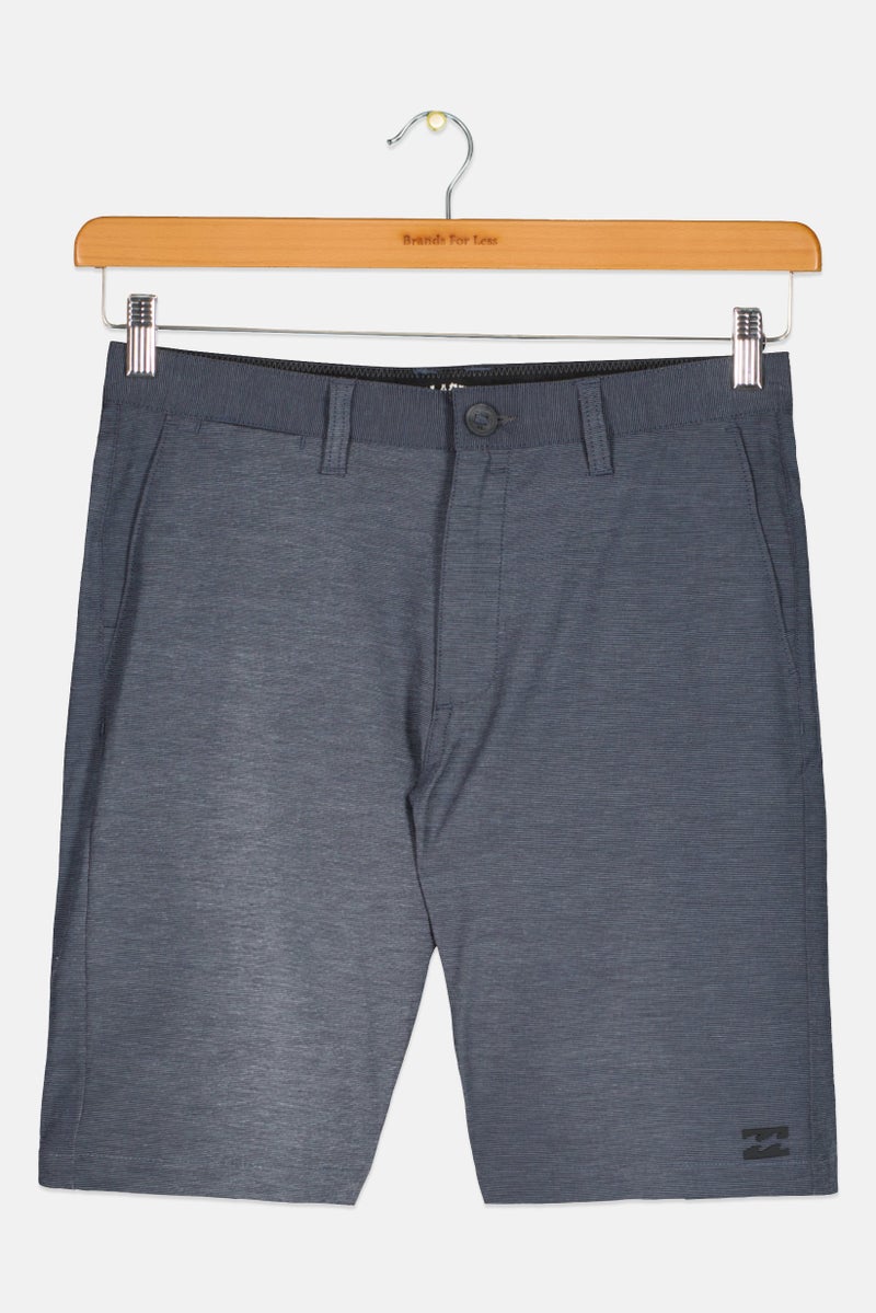 Billabong Kids Boy Slim Fit Micro Stripe Walking Shorts, Navy - Image 1