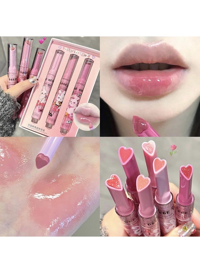 KTouler 6 Colors Cute Jelly Lipstick Set Shine Hydrating Lip Gloss Moisturizing Tinted Lip Balm Smooth Nourishing Lip Care Lip Tint With Gift Box - Image 5