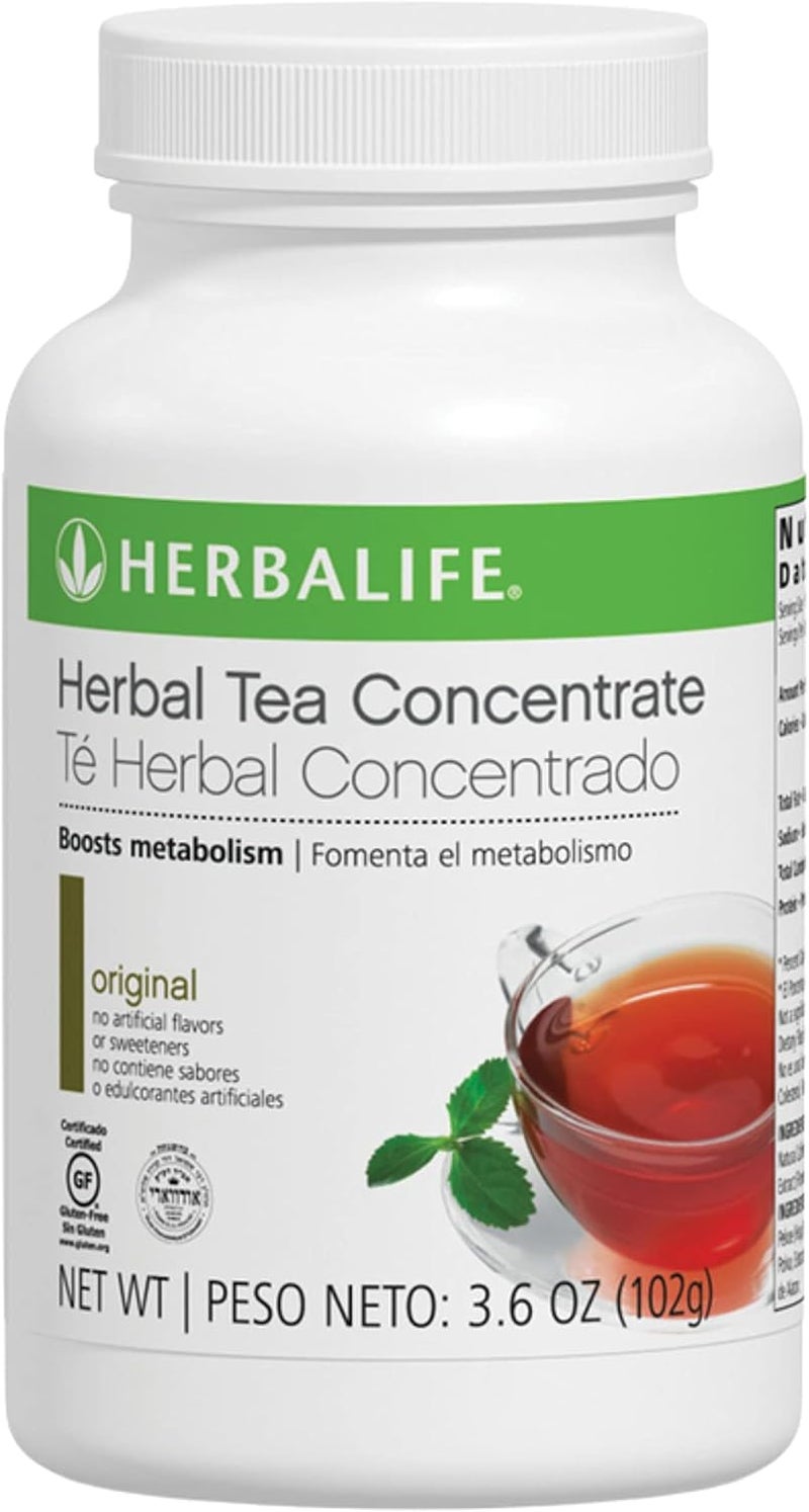 HERBALIFE شاي الأعشاب الأصلي من هيربالايف - خالي من الغلوتين، معتمد كوشير، بدون نكهات أو محليات صناعية - 3.6 أونصة (102 جرام) - Image 1