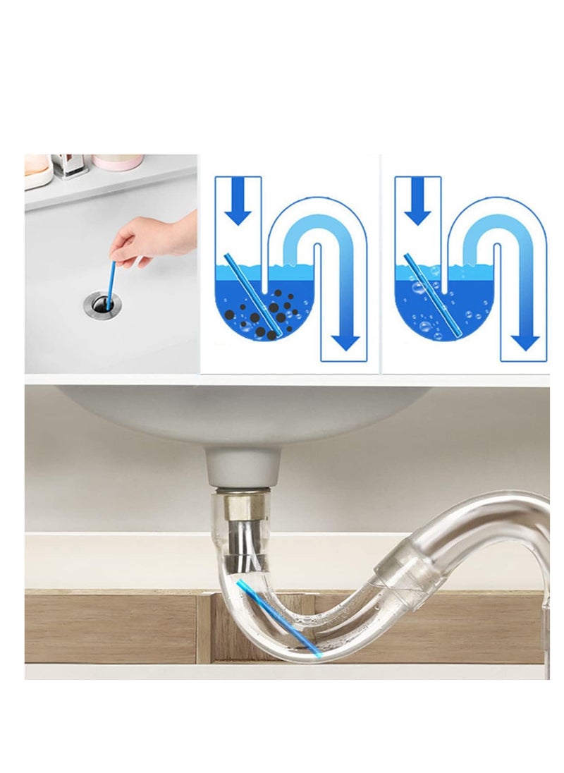 Drain Sticks Drain Stix Drain Cleaner 72pcs Deodorizer Sticks Drainstix for Clogs Kitchen Bathroom Sinks Non-Fragile for Preventing Clogs Odor