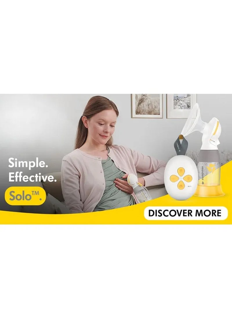 Medela - Solo Single Electric Breast Pump Noticeably Quieter, Usb - Chargeable, Featuring Personalfit Flex Shield And 2 - Phase Expression Technology - Image 1