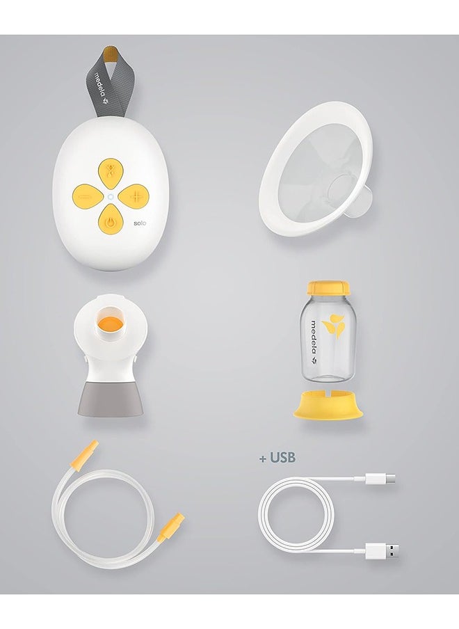 Medela - Solo Single Electric Breast Pump Noticeably Quieter, Usb - Chargeable, Featuring Personalfit Flex Shield And 2 - Phase Expression Technology - Image 1