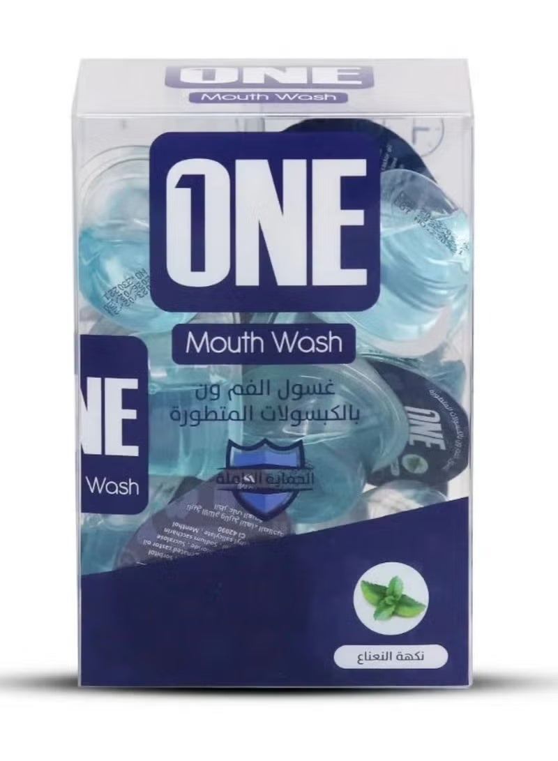 وان غسول فم المتطور بنكهة النعناع 20 كبسوله 15مل - Image 1