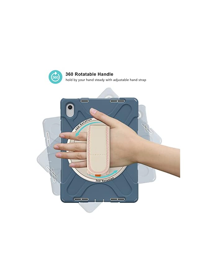 Procases For Ipad 10Th Generation 10.9 Inch Case 2022, Rugged Heavy Duty Shockproof Cover Rotating Kickstand With Handle Holder Shoulder Strap For 10.9" Ipad 10 –Morandiblue - Image 2