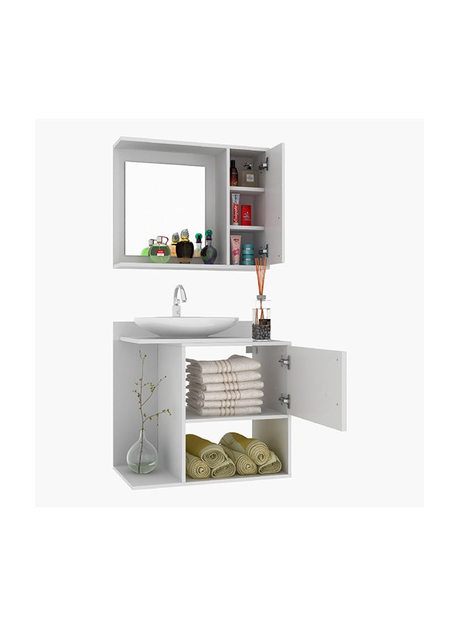 Home Box Bianca Woody Multi-purpose Bathroom Rack 38 x 125 x 67.5 cm - Image 3