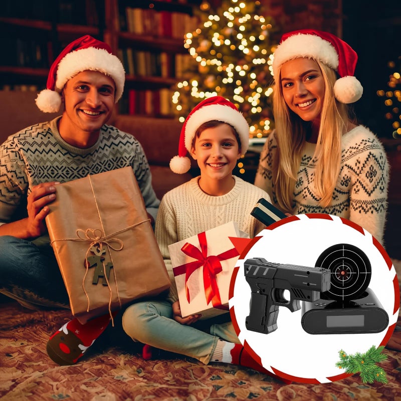 EC VISION Lock N' Load Gun Alarm Clock Target Alarm Clock Creative Clock ï¼ˆBlackï¼‰ - Image 3