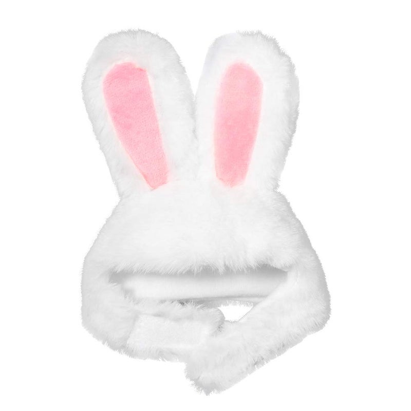 XIMISHOP Cute Costume Bunny Rabbit Hat with Ears for Cats & Small Dogs Party Costume Easter Pet Accessory Headwear - Image 3