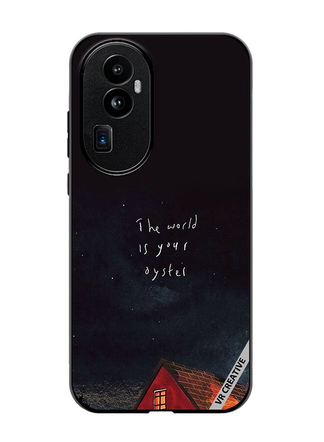 VR CREATIVE Protective Case Cover For Oppo Reno 10 Pro Plus The World Is Your Oyster Design Multicolour - Image 1
