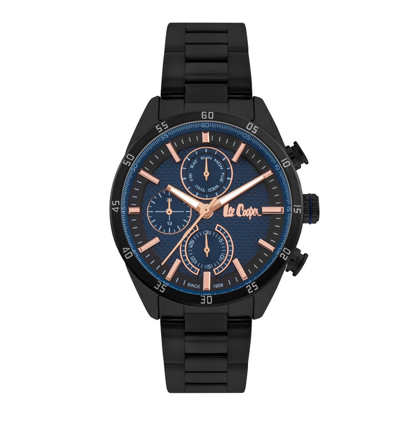 LEE COOPER Men’s Multi Function Black Dial Watch – LC07834.690 - Image 1