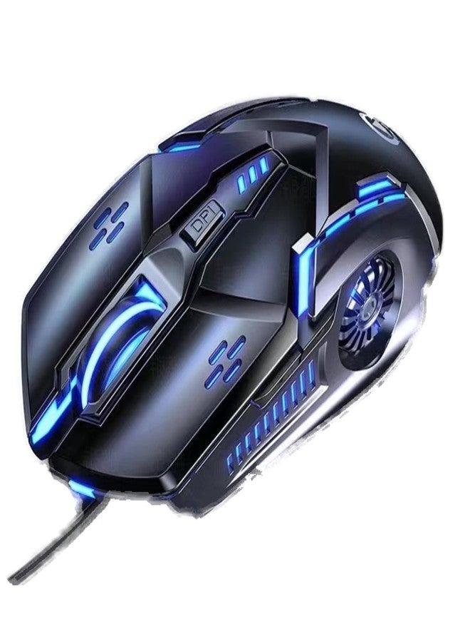 CHONCHOW Gaming Mouse - Wired, 6 Buttons, 4 Adjustable DPI Up to 3200 DPI, 7 Color LED Light, Used for Games and Office, Compatible with Computer/Laptop/Tablets (Black) - Image 1