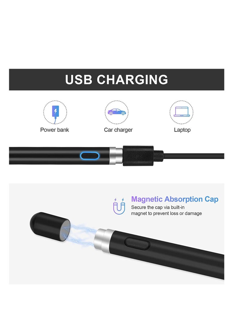 Generic - Active Stylus Pens for Touch Screens, Rechargeable Digital Stylish Pen Pencil Universal for iPhone/iPad Pro/Mini/Air/Android and Most Capacitive Touch Screens - Image 1