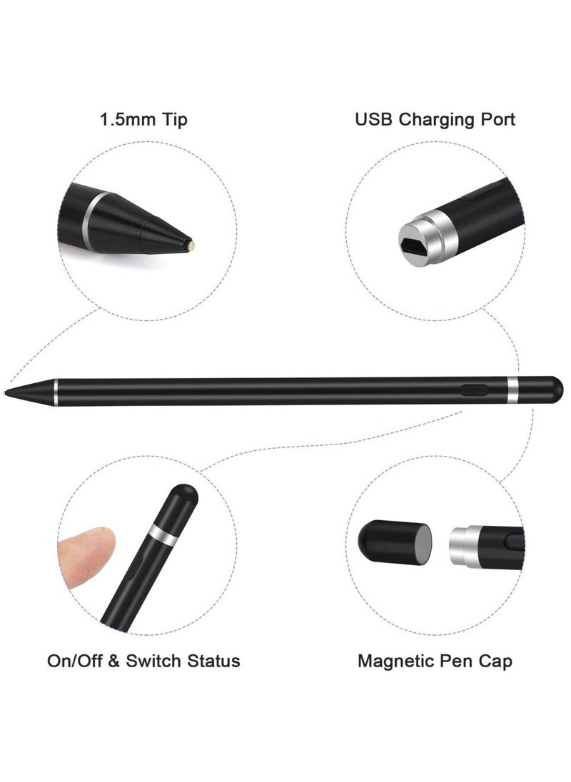 Generic - Active Stylus Pens for Touch Screens, Rechargeable Digital Stylish Pen Pencil Universal for iPhone/iPad Pro/Mini/Air/Android and Most Capacitive Touch Screens - Image 1