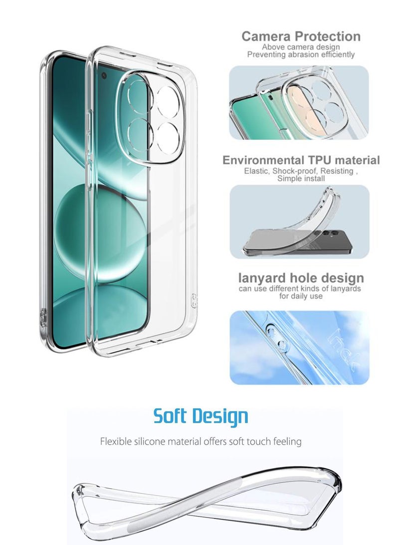 For Redmi Note 15 Pro Plus 5G - Transparent 2.0 mm Thick Silicone Drop-Proof Clear Protective Phone Cover - Transparent - Image 2