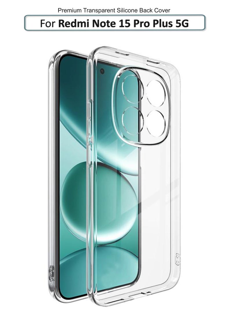For Redmi Note 15 Pro Plus 5G - Transparent 2.0 mm Thick Silicone Drop-Proof Clear Protective Phone Cover - Transparent - Image 1