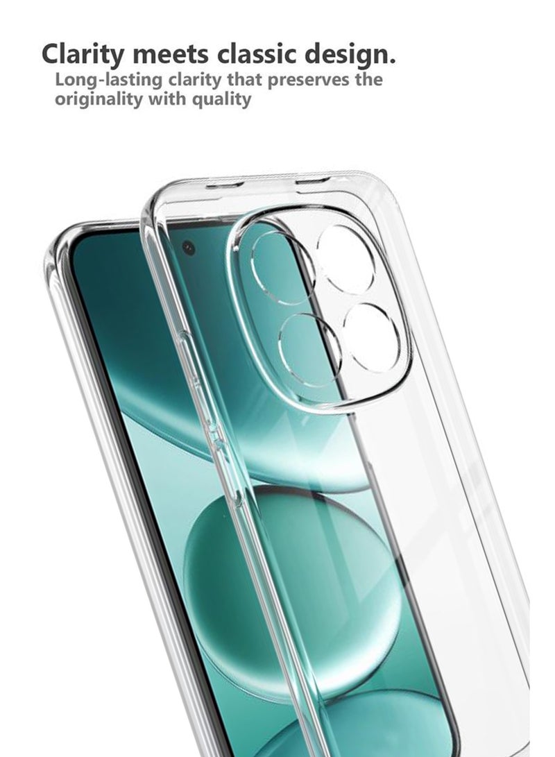 For Redmi Note 15 Pro Plus 5G - Transparent 2.0 mm Thick Silicone Drop-Proof Clear Protective Phone Cover - Transparent - Image 4