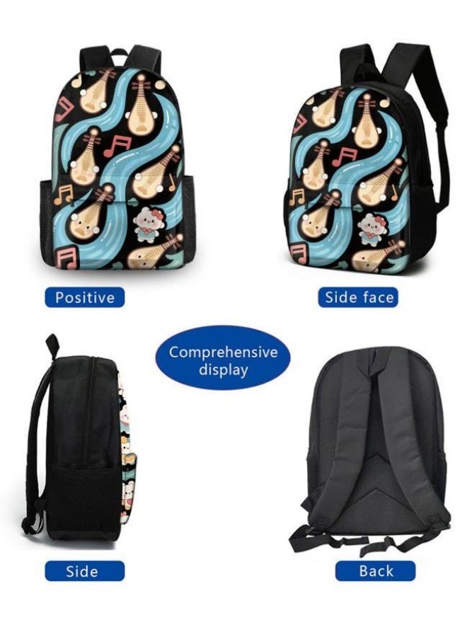 [Super new special offer] Cartoon theme bag three-piece set | double-shoulder + hand-held + storage pen bag | gift self-use good-looking - 173  - Image 1