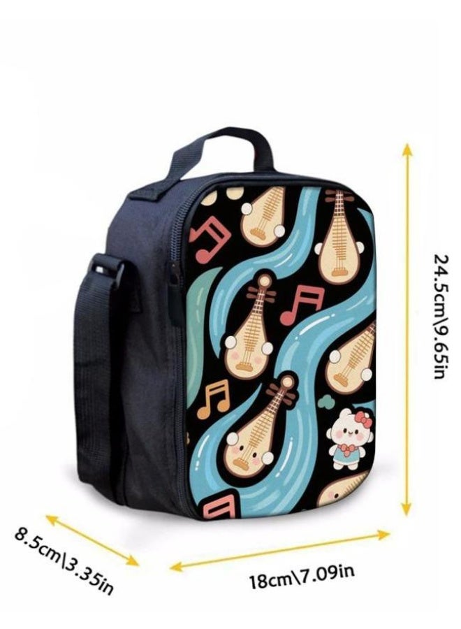 [Super new special offer] Cartoon theme bag three-piece set | double-shoulder + hand-held + storage pen bag | gift self-use good-looking - 173  - Image 3