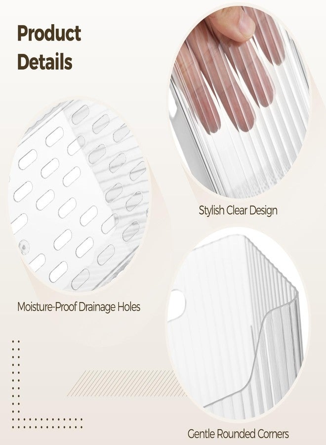 DORMIYA 4 Pcs Plastic Wall Mount Organizer Bins - Self Adhesive Cabinet Door Organizers for Cosmetics Toiletries, Wall Organisation Containers for Kitchen Bathroom Office, 7.9x3.5x5.7" & 4.3x3.5x4.5" - Image 4