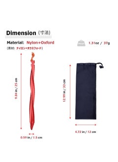 KASTWAVE Tent Pegs, 10 Pcs Aluminium Alloy Tent Stakes Lightweight Heavy Duty Garden Nail 25cm forFor Outdoor Camping Trip Hiking Beach Heavy Duty with Storage Pouch Bag  - Image 4