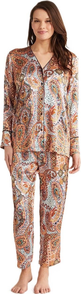 Penye Mood Women's Orange Pajama Set 9734  - Image 1