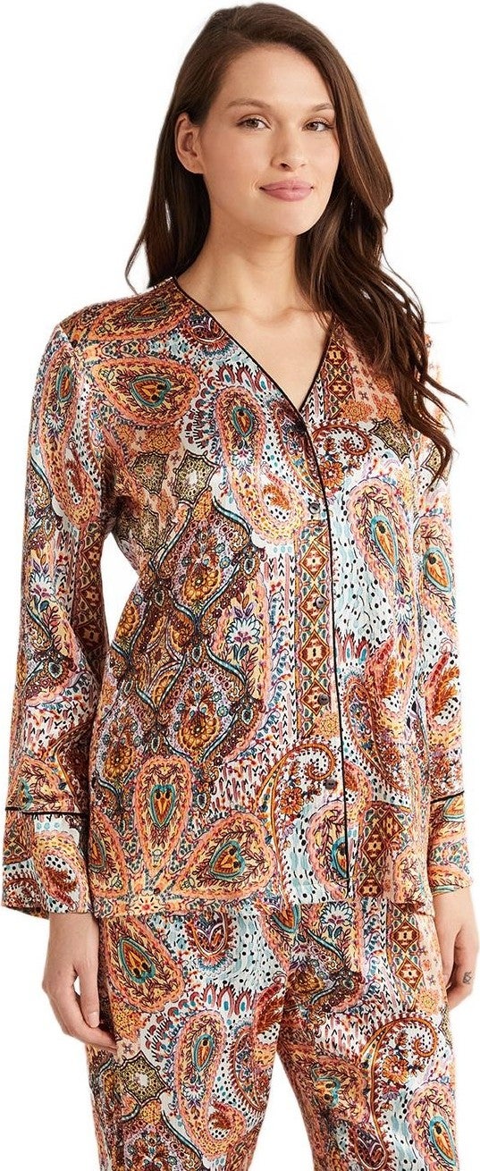 Penye Mood Women's Orange Pajama Set 9734  - Image 2