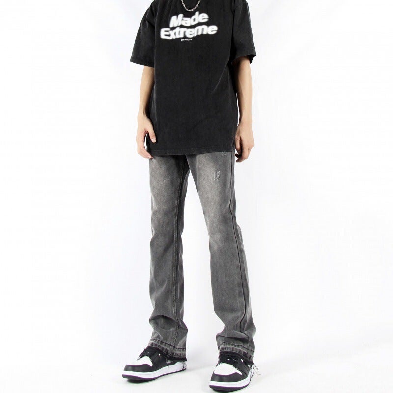 Unisex Classic Denim Jeans Loose Fit Daily Outdoor Wear - Image 1