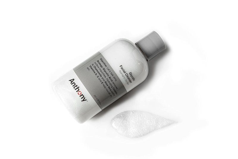 Anthony Glycolic Facial Cleanser for Men, Daily Exfoliating & Hydrating Face Wash, Shave Prep, Non-Foaming, Deep Cleansing, Gentle on Sensitive Skin, Removes Dirt & Oil, Smooths Texture, 8 Fl Oz - Image 4