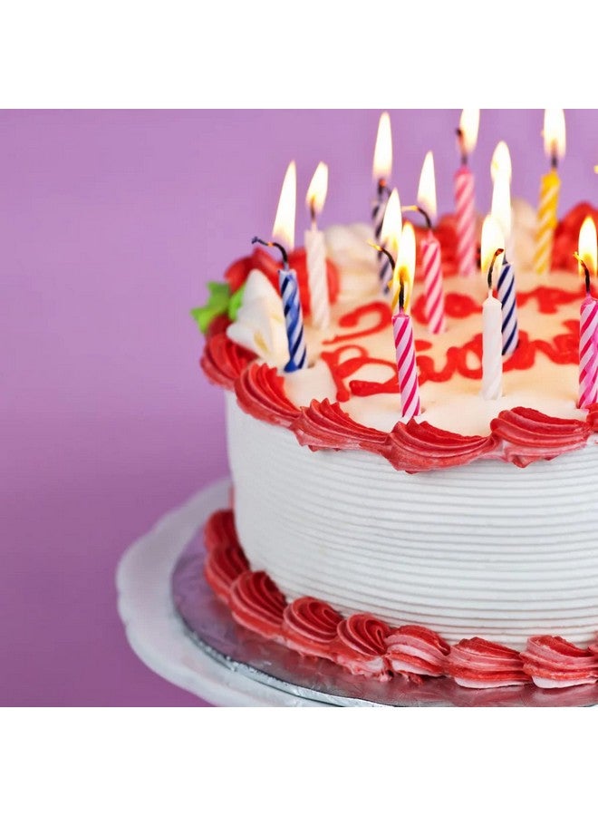 By The Cup Birthday Candles, 6-24 Count Packs in Pink, White, Blue, and Yellow (Pack of 144) - Image 1