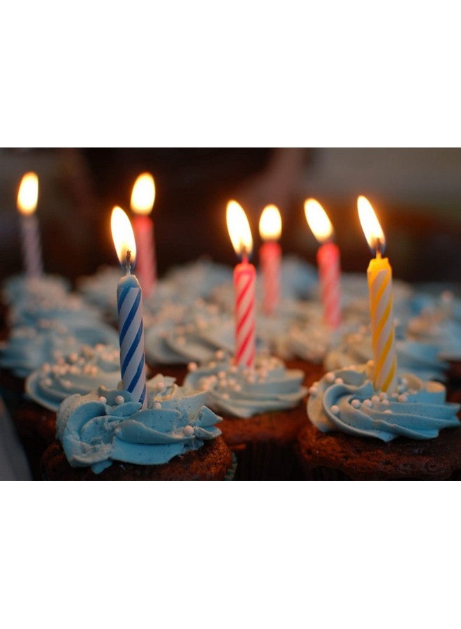 By The Cup Birthday Candles, 6-24 Count Packs in Pink, White, Blue, and Yellow (Pack of 144) - Image 4