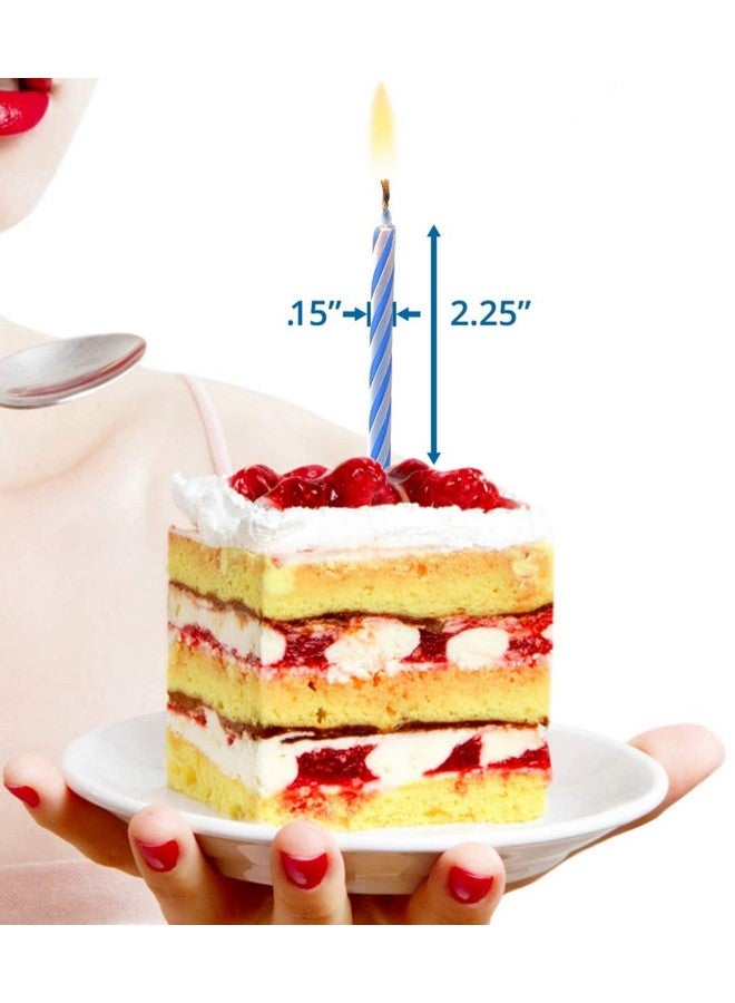 By The Cup Birthday Candles, 6-24 Count Packs in Pink, White, Blue, and Yellow (Pack of 144) - Image 3