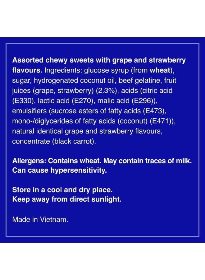 Mentos Incredible Chew Bag Strawberry & Grape Flavor 140g - Image 3